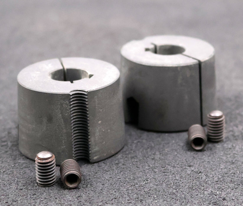 Bild des Artikels 2x-konische-Spannbuchse-Taper-bush-1615/20-BohrungsØ-20mm-24.162.020-aus-Stahl