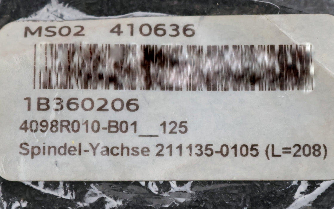 Bild des Artikels WERNER-Kugelrollspindel-für-Y-Achse-Länge-208mm-Typ-211135-0105-unbenutzt