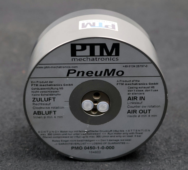 Bild des Artikels PMT-Druckluftmotor-4Nm-PneuMo-PMO-0450-1-0-000-max.-Axialbelastung-100N