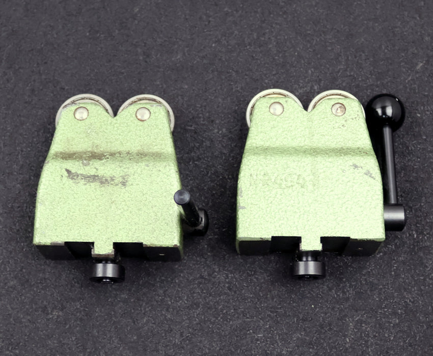 Bild des Artikels HOLEX-2x-Rollenböcke-443160-100-für-Rundlaufprüfgeräte-für-Spitzenhöhe-100mm