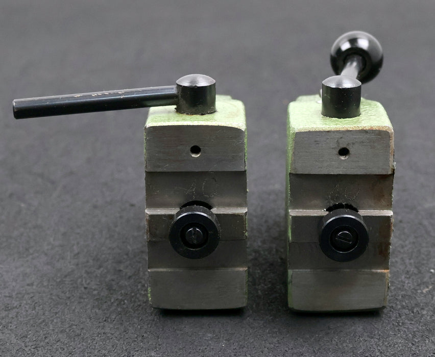 Bild des Artikels HOLEX-2x-Rollenböcke-443160-100-für-Rundlaufprüfgeräte-für-Spitzenhöhe-100mm