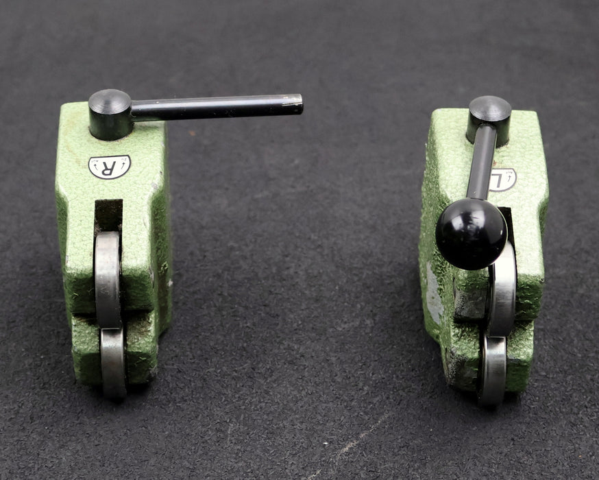 Bild des Artikels HOLEX-2x-Rollenböcke-443160-100-für-Rundlaufprüfgeräte-für-Spitzenhöhe-100mm