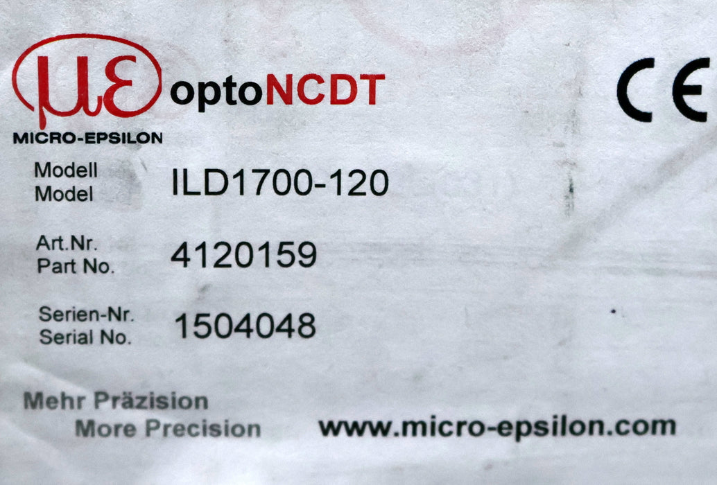 Bild des Artikels MICRO-EPSILON-Intelligenter-optischer-Wegsensor-optoNCDT-ILD1700-120