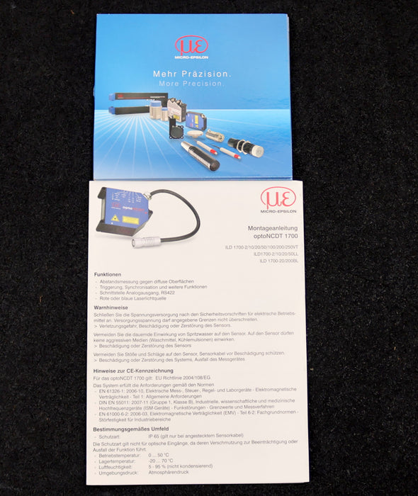 Bild des Artikels MICRO-EPSILON-Intelligenter-optischer-Wegsensor-optoNCDT-ILD1700-50-Nr.-4120090