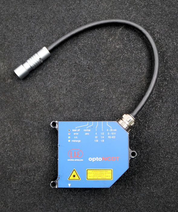 Bild des Artikels MICRO-EPSILON-Intelligenter-optischer-Wegsensor-optoNCDT-ILD1700-50-gebraucht