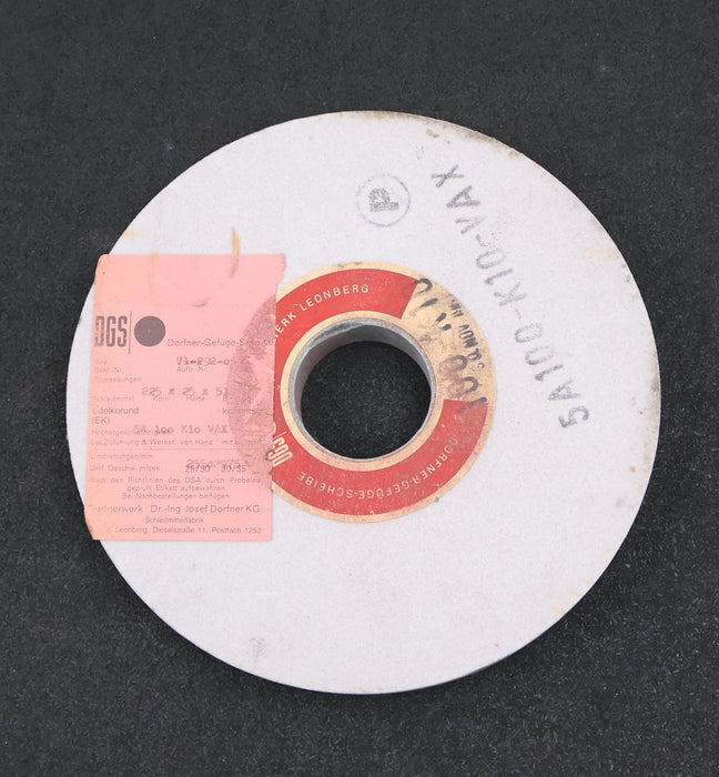 Bild des Artikels DORFNER-DGS-Edelkorund-Schleifscheibe-Flachschleifscheibe-5A100-K10-VA
