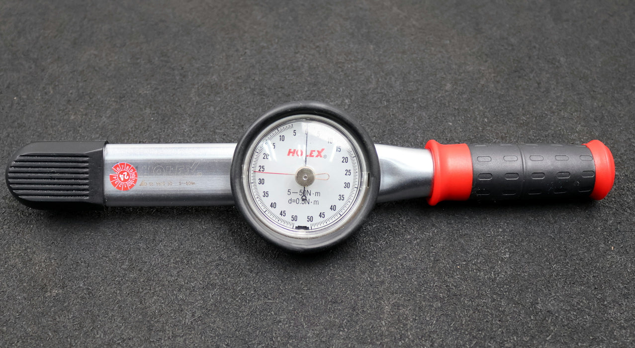 Bild des Artikels HOLEX-Drehmomentschlüssel-655520-50-5-50Nm-Gesamtlänge-330mm-Vierkant-1/4"