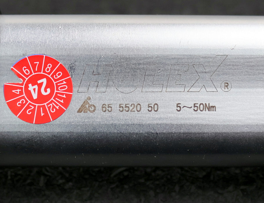 Bild des Artikels HOLEX-Drehmomentschlüssel-655520-50-5-50Nm-Gesamtlänge-330mm-Vierkant-1/4"