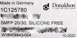 Bild des Artikels DONALDSON-Filterelement-SMFP-20/30-Silikonfrei-1C125780-Ø-86mm-(3.39")-0,01µm