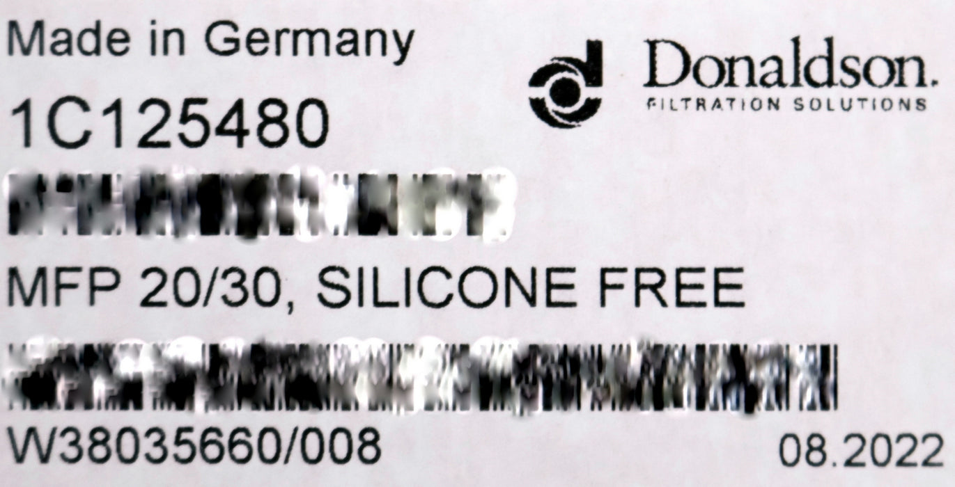 Bild des Artikels DONALDSON-Filterelement-MFP-20/30-Silikonfrei-1C125480-Ø-86mm-(3.39")-0,01µm