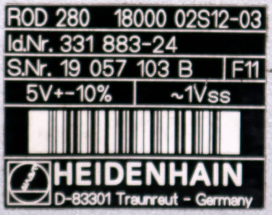 Bild des Artikels HEIDENHAIN-Rotationsgeber-ROD-280-mit-18.000-Incrementen-IDNr.-331883-24-~1Vss