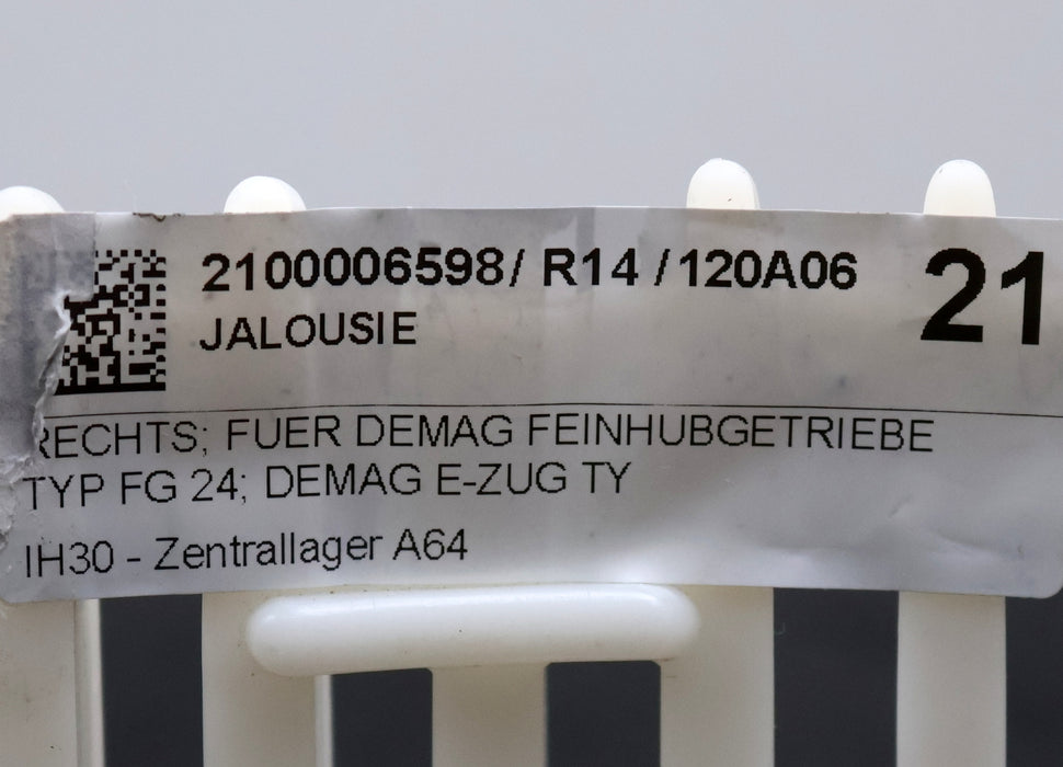 Bild des Artikels DEMAG-/-WILA-Jalousie-für-DEMAG-Feinhubgetriebe-FG24-ID-626944-unbenutzt