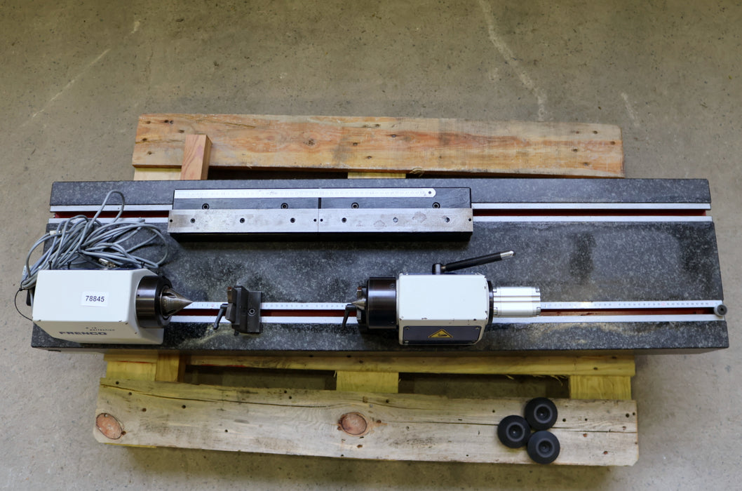 Bild des Artikels OELZE-/-FRENCO-Rundlaufprüfgerät-Spitzenweite-0---900mm-Spitzenhöhe-125mm-für