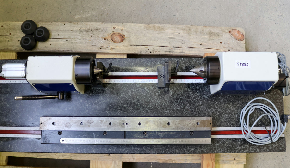 Bild des Artikels OELZE-/-FRENCO-Rundlaufprüfgerät-Spitzenweite-0---900mm-Spitzenhöhe-125mm-für