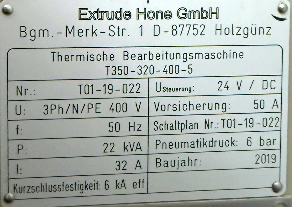 Bild des Artikels EXTRUDE-HONE-Thermische-Entgratanlage-TEM-T350-Type-T350-320-400-5