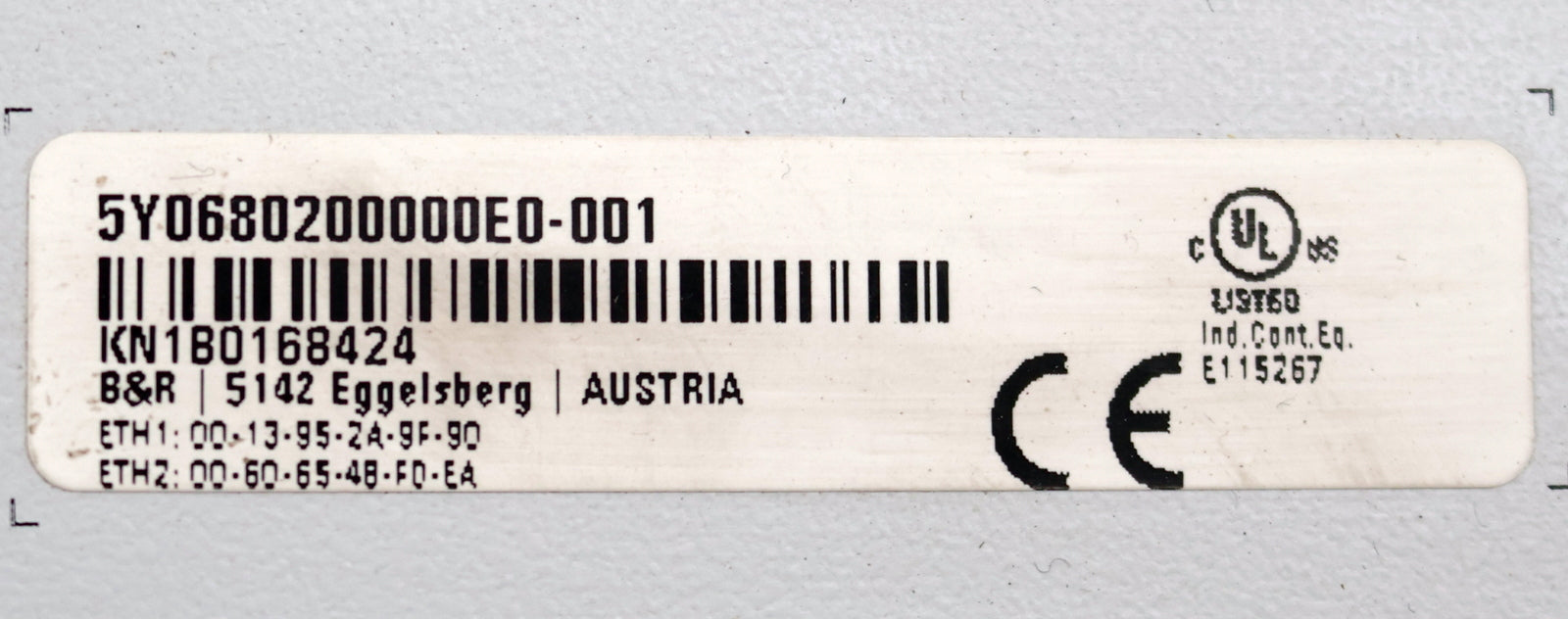 Bild des Artikels B&R-AUTOMATION-PC-1-Slot-APC910-Type-5PC910.SX01-00-Rev.-K6-WIN10-ioT-Ent-2015