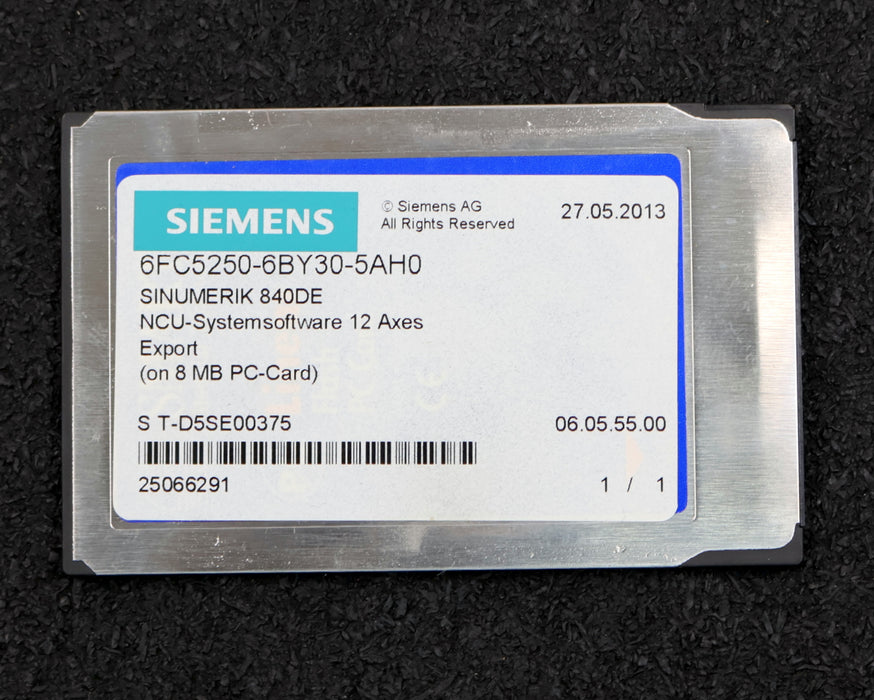 Bild des Artikels SIEMENS-Memory-Card-6FC5250-6BY30-5AH0-SINUMERIK-840DE-Systemsoftware-12-Axes