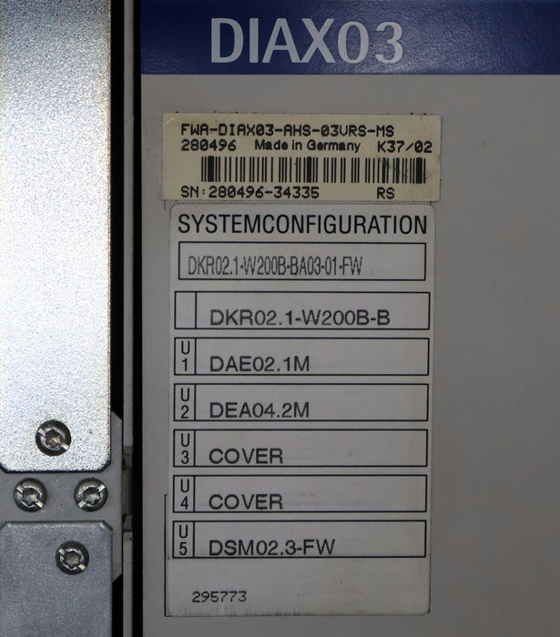 Bild des Artikels REXROTH-INDRAMAT-AC-Controller-DIAX03-DKR02---DKR02.1-W200B-BA03-01-FW