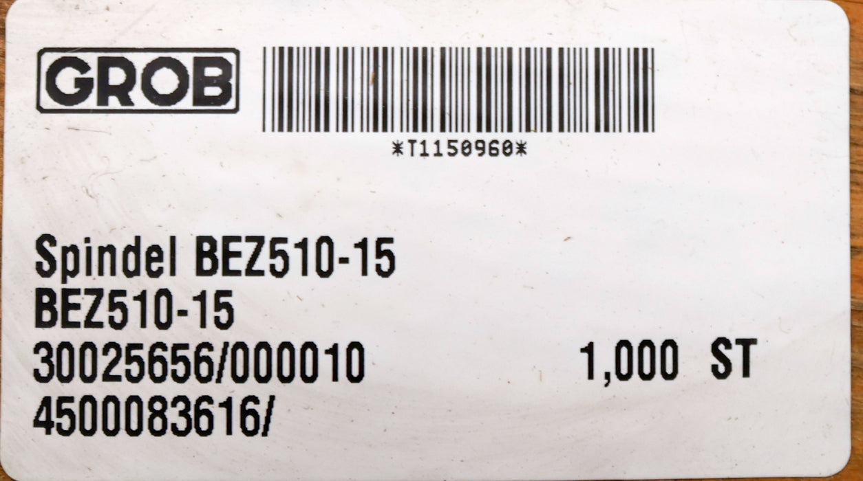 Bild des Artikels GROB-Bearbeitungsspindel-BEZ510-15-BS08-09-02-30025656/000010-4500083616
