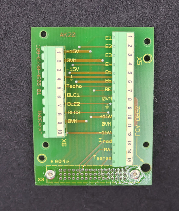 INDRAMAT Baugruppe AK 20 SN 232387 Platine AK20 Vorderseite 109-0730-4A05-01