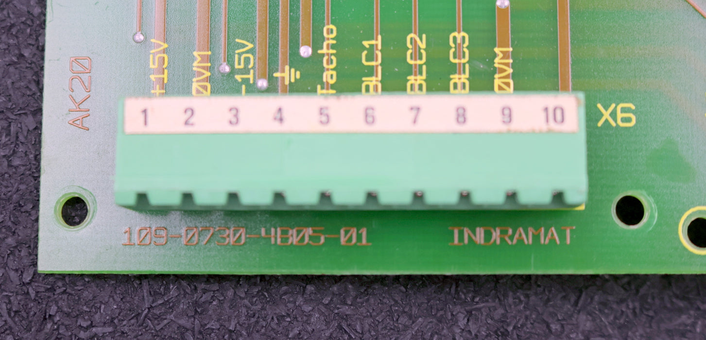 INDRAMAT Baugruppe AK 20 SN 232387 Platine AK20 Vorderseite 109-0730-4A05-01