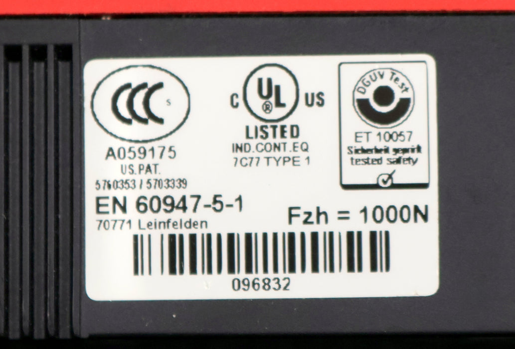 Bild des Artikels EUCHNER-Sicherheitsschalter-TP3-2131A024M-mit-Schloss-gebraucht