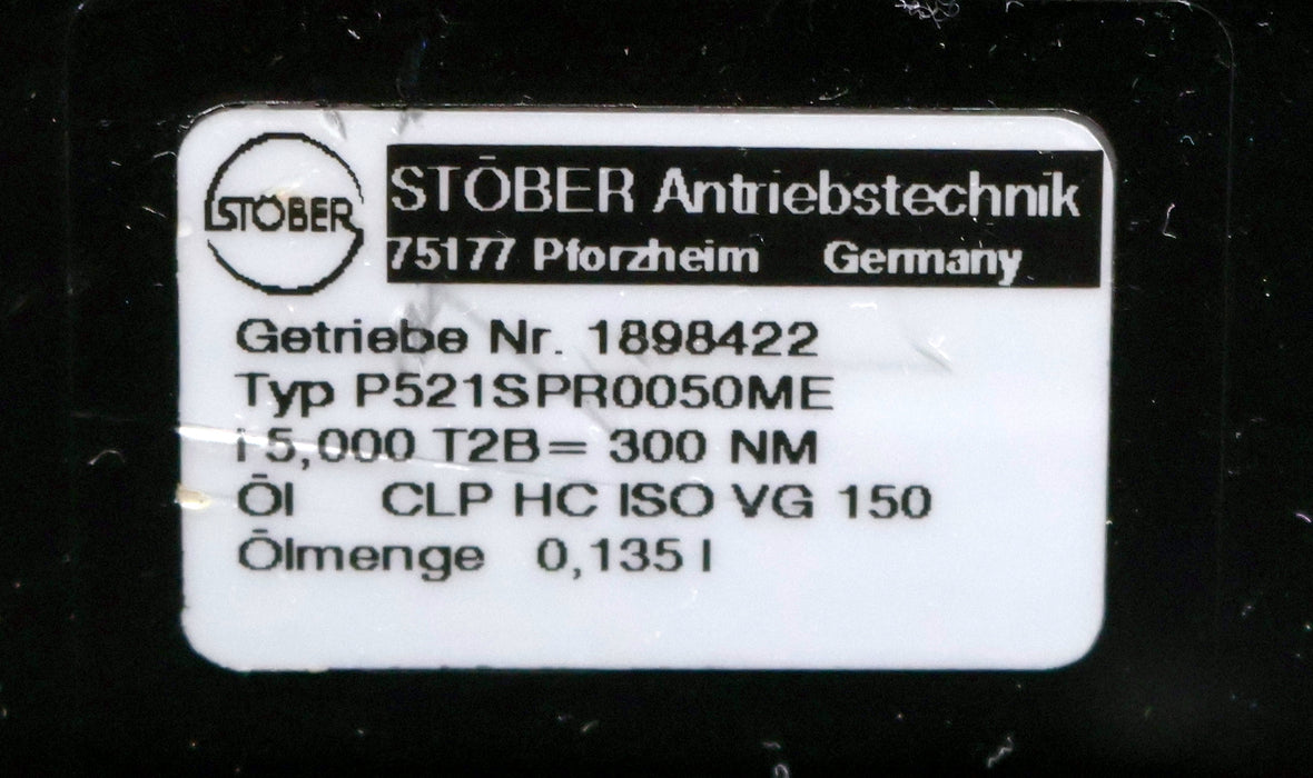 Bild des Artikels STÖBER-Planetengetriebe-P521SPR0050ME-300Nm-i-=-5-Wellen-Ø-32mm-x-54mm-Länge