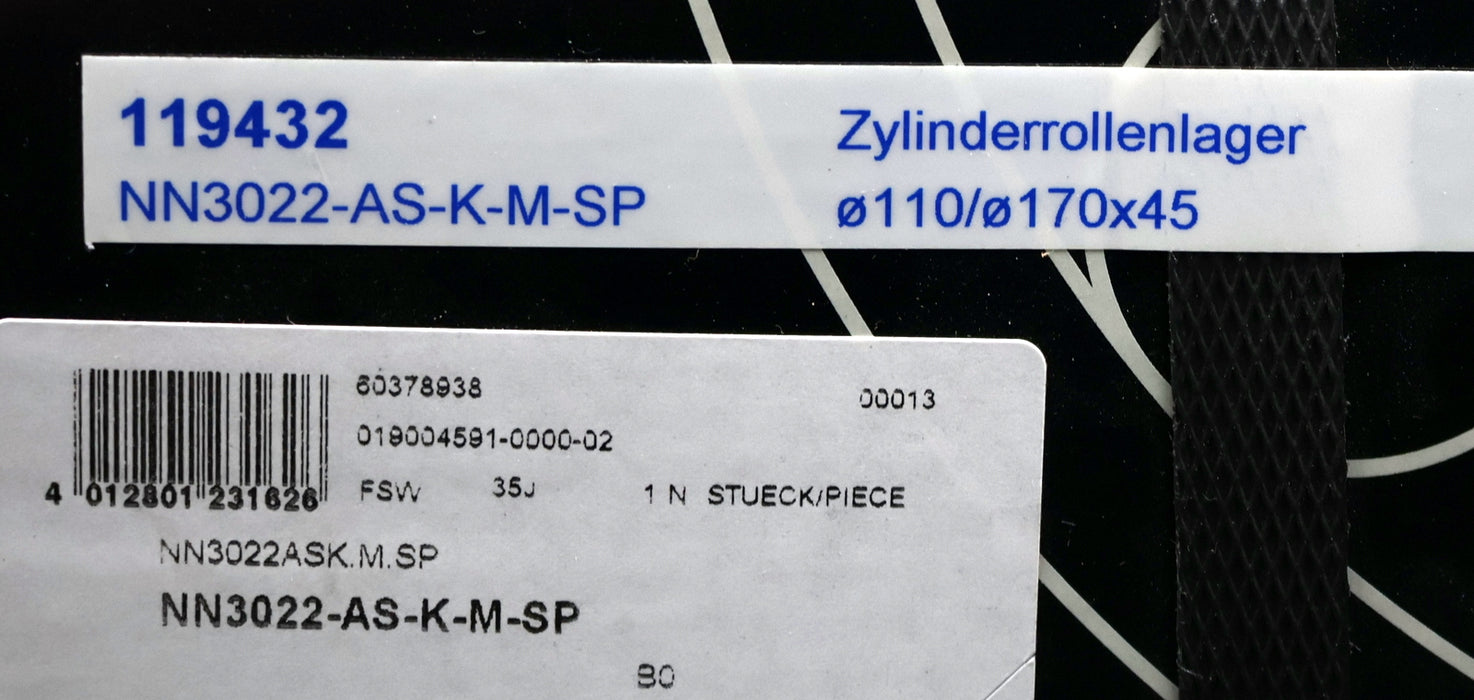 Bild des Artikels HELLER-/-FAG-Zylinderrollenlager-für-Frässpindelkopf-AF15/2-Teile-Nr.-119432