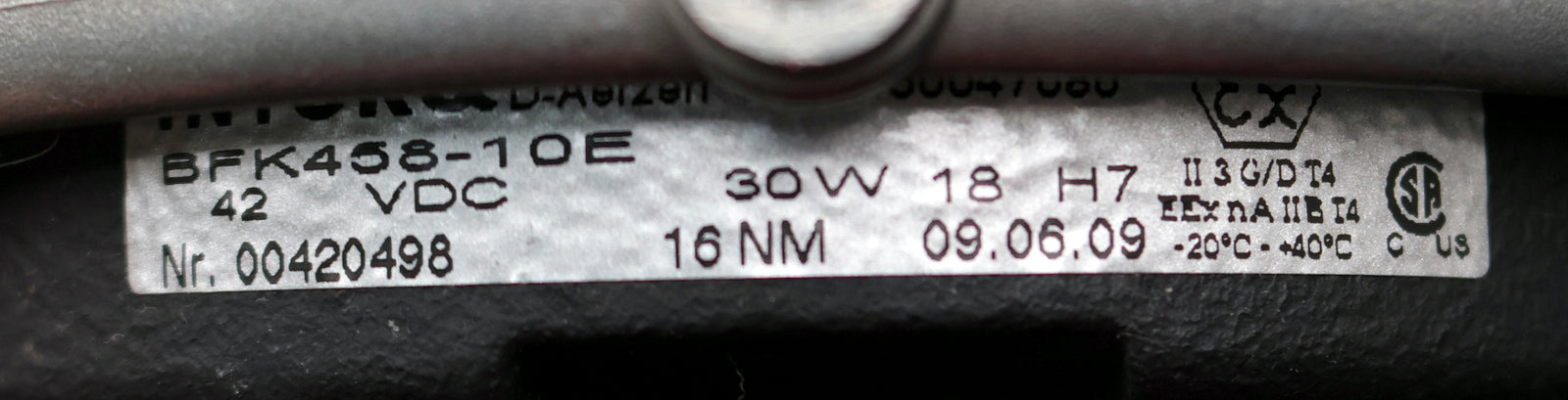 Bild des Artikels LENZE-/-INTORQ-/-STILL-Elektromagnetisch-gelüftete-Federkraftbremse-BFK458-10E