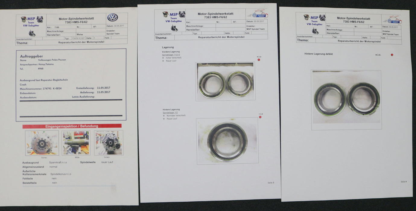 Bild des Artikels WEISS-/-GROB-Motorspindel-174791-Seriennummer-K-0024-Revidiert-2018