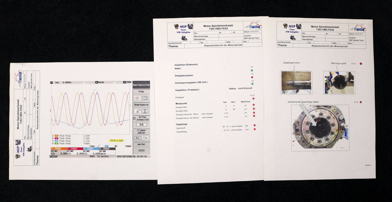 Bild des Artikels WEISS-/-GROB-Motorspindel-174791-Seriennummer-K-0024-Revidiert-2018