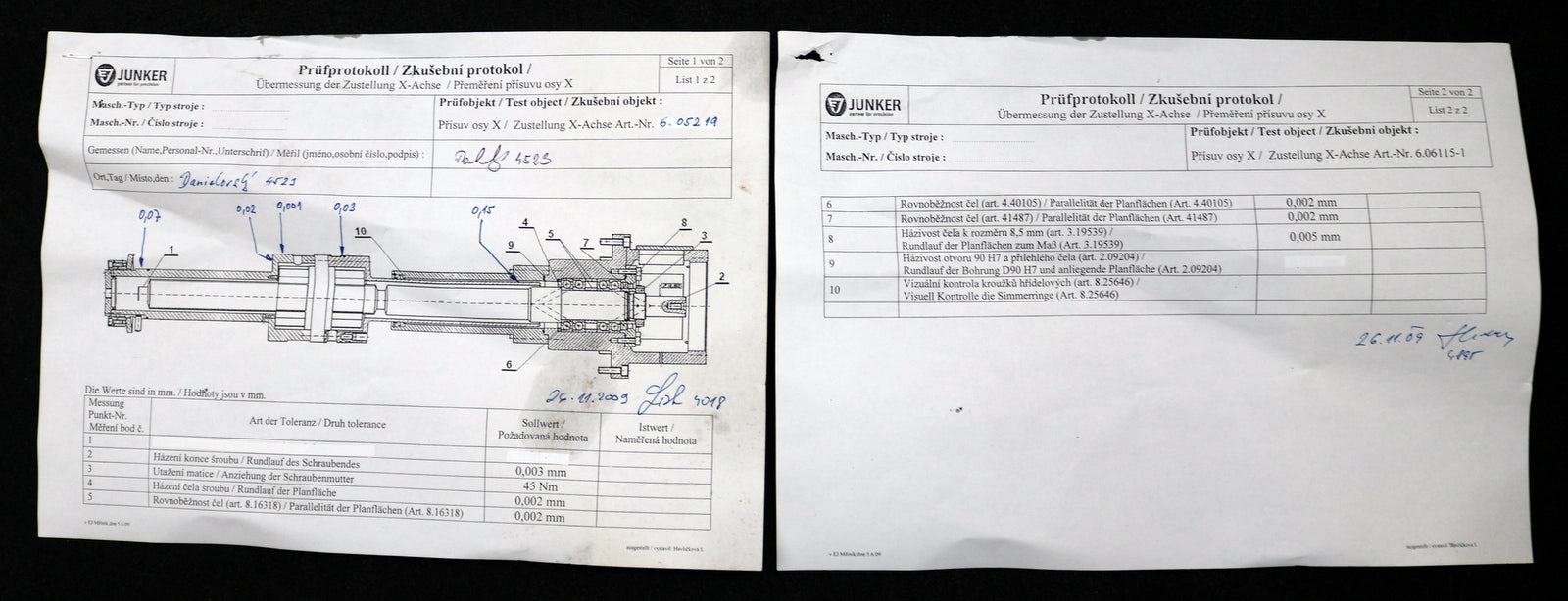 Bild des Artikels JUNKER-/-SKF-Planetenrollgewindespindel-Art.Nr.-6.05219-überholt-bei-JUNKER