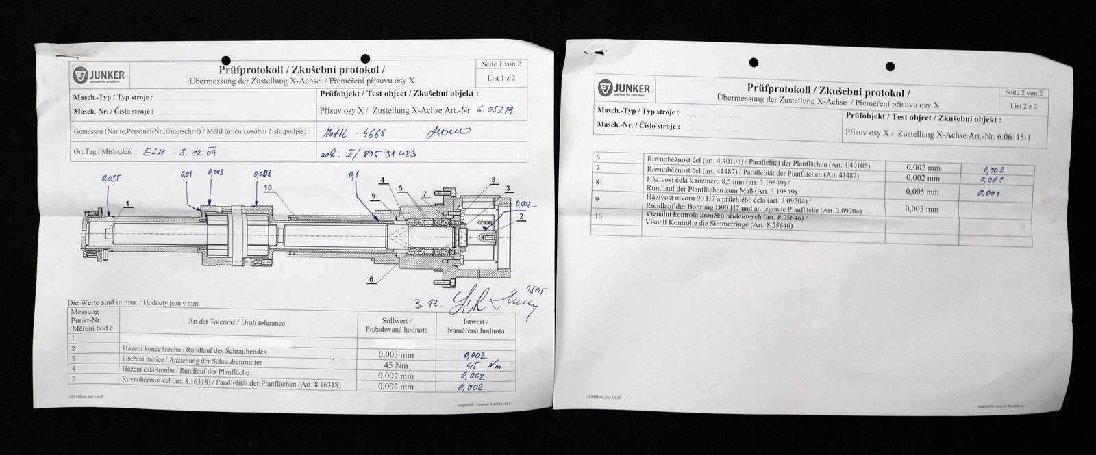 Bild des Artikels JUNKER-/-SKF-Planetenrollgewindespindel-Art.Nr.-6.06115-1-überholt-bei-JUNKER