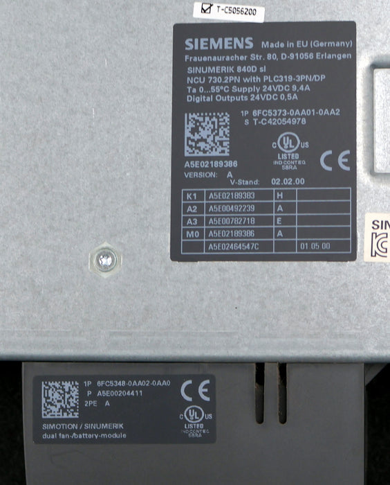 Bild des Artikels SIEMENS-SINUMERIK-840D-sl-NCU-730.2PN-with-PLC-319-3PN/DP-6FC5373-0AA01-0AA2