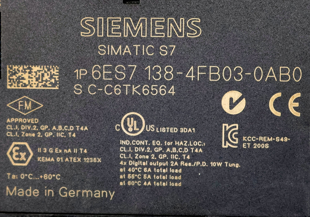 Bild des Artikels SIEMENS-SIMATIC-S7-PROFIsafe-Modul-6ES7138-4FB03-0AB0-4/8-F-DO-DC24V-mit-Sockel