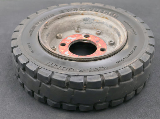 Bild des Artikels STARCO-TUSKER-8"-Vollgummi-Reifen-CSE-ROBUST-SC20-4.00-8-/-3.00-SOLID-RIM3.00D-8