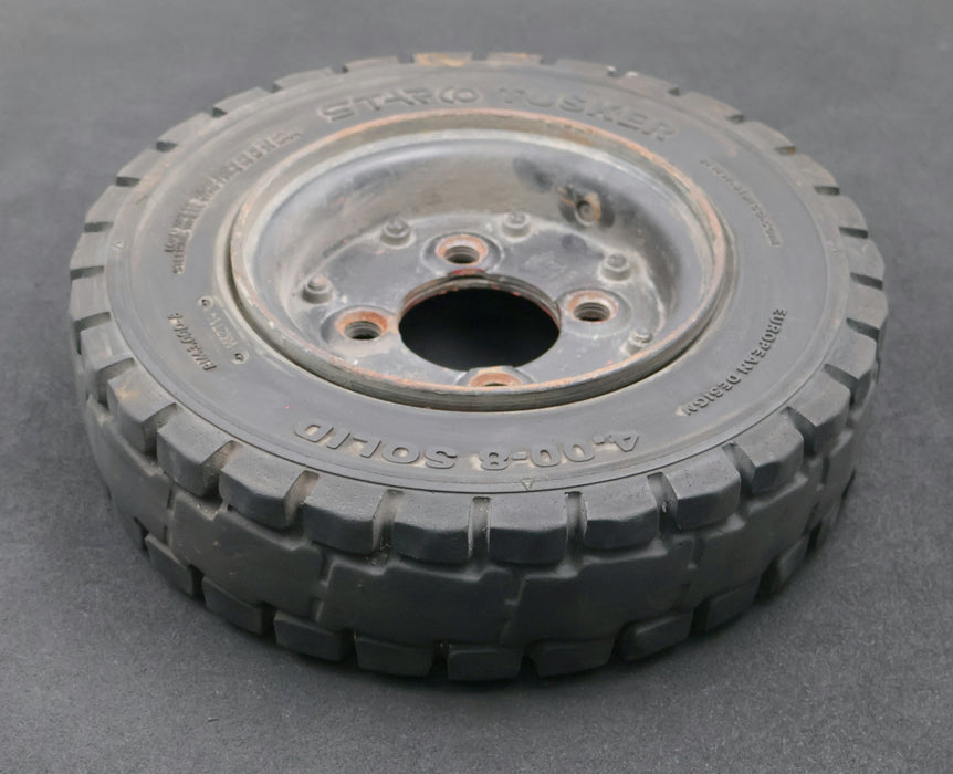 Bild des Artikels STARCO-TUSKER-8"-Vollgummi-Reifen-CSE-ROBUST-SC20-4.00-8-/-3.00-SOLID-RIM3.00D-8