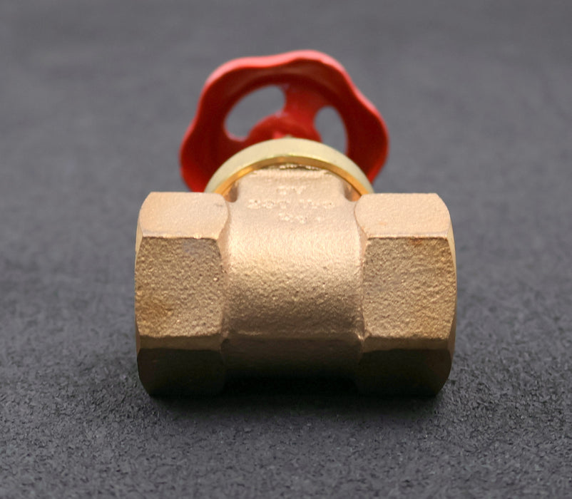 Bild des Artikels MFB-Messing-Absperrventil-mit-Handrad-DN25-PN16-Anschlüssen-1"-Schieberventil