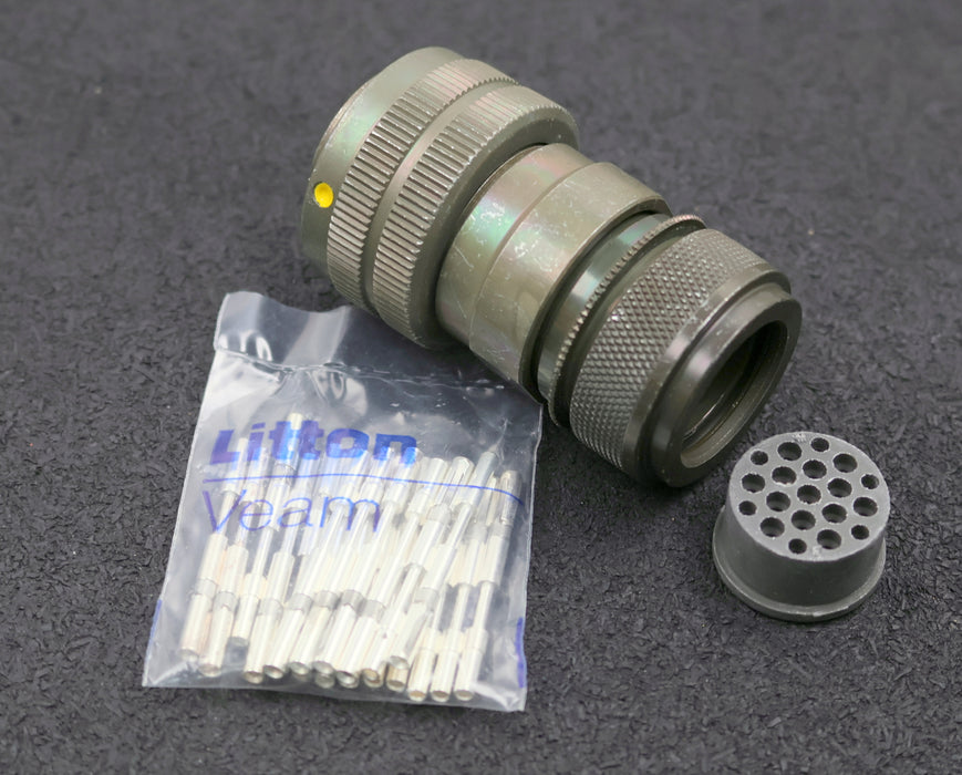 Bild des Artikels AMPHENOL-TUCHEL-19-Pol-Steckverbinder-4820-12-163-9431-mit-versilberten-Pins