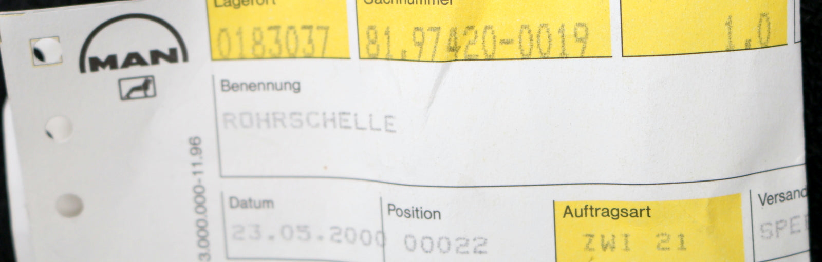 Bild des Artikels MAN-Rohrschelle-Sach-Nr.-81.97420-0019-unbenutzt-in-OVP