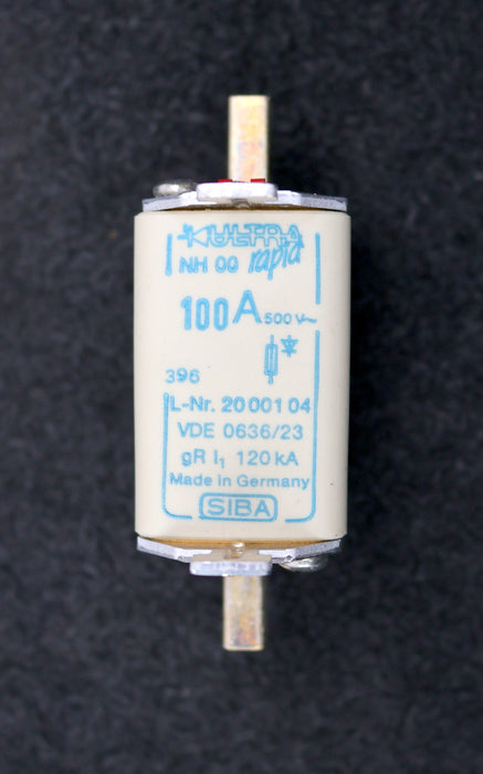 Bild des Artikels SIBA-NH-Sicherungseinsatz-100A-Größen-NH00-Art.Nr.-2000104-gR-I1-120kA