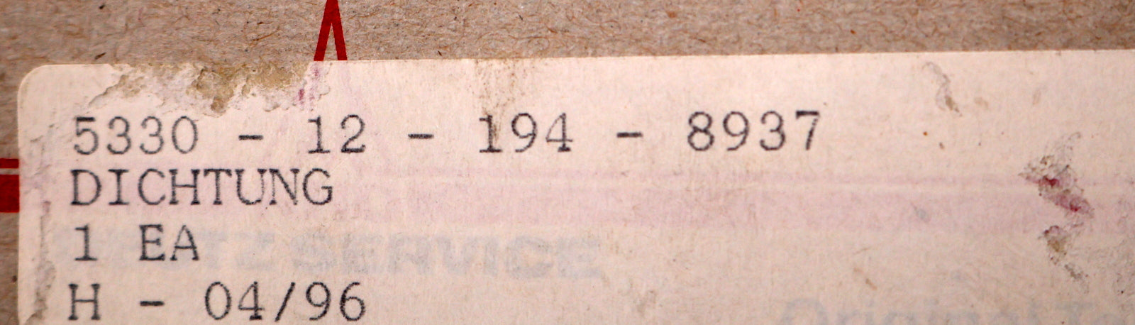 Bild des Artikels KHD-DEUTZ-Dichtung-F04-1206-8621-VersNr.-5330-12-194-8937-unbenutzt-in-OVP