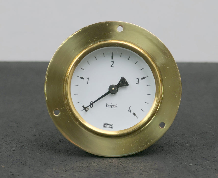 Bild des Artikels WIKA-Manometer-0-4bar-Messing-Korpus-Anschluss-1/4"-KorpusØ-60mm-BlendenØ-85mm
