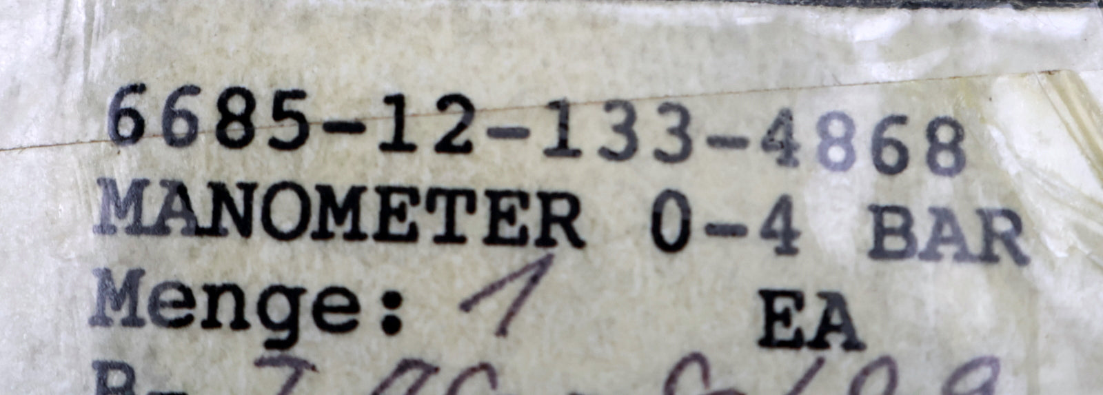 Bild des Artikels WIKA-Manometer-0-4bar-Messing-Korpus-Anschluss-1/4"-KorpusØ-60mm-BlendenØ-85mm