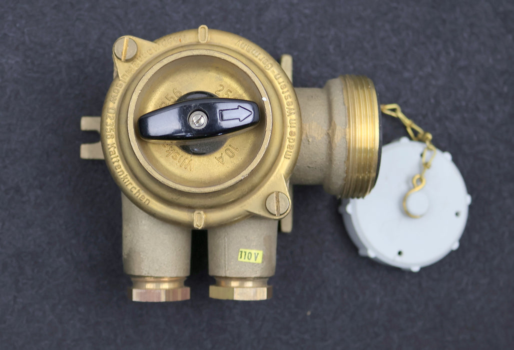 Bild des Artikels WISKA-HNA-Schalter-HNA-Schalter-Messing-Gehäuse-10A-250V-IP56-Messing