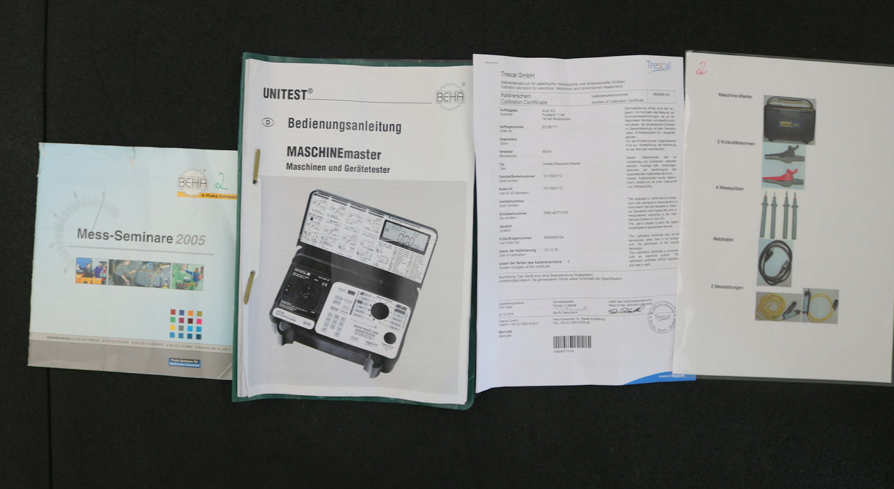 Bild des Artikels BEHA-UNITEST-MACHINEmaster-FTV0009050D-Maschinen-/-Gerätetester-+-Zubehör