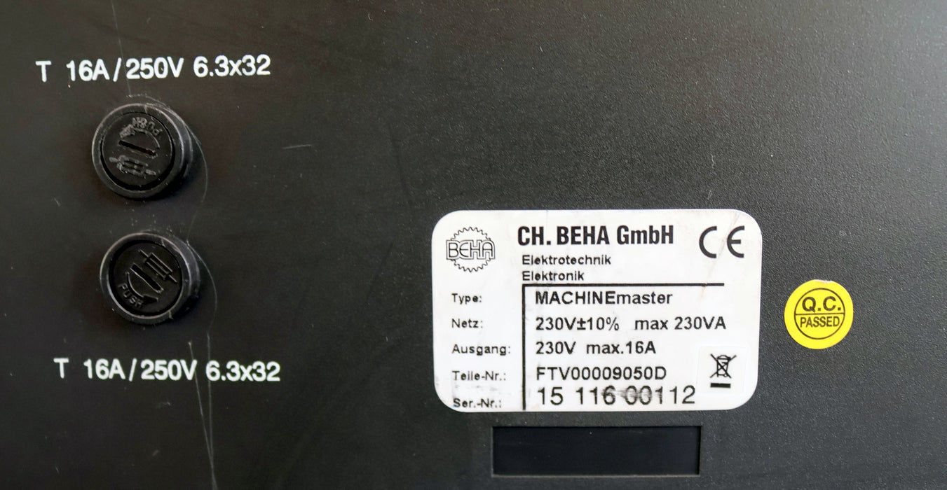 Bild des Artikels BEHA-UNITEST-MACHINEmaster-FTV0009050D-Maschinen-/-Gerätetester-+-Zubehör