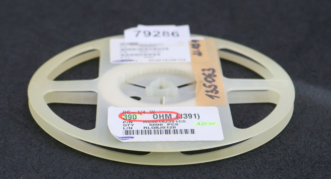 Bild des Artikels SAMSUNG-700x-SMD-Widerstand-390-Ohm-RC-1/4-W-Model-RC3216J391CS-7"-unbenutzt