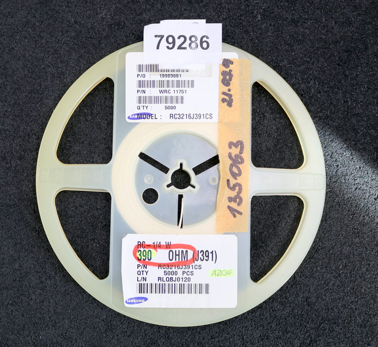 Bild des Artikels SAMSUNG-700x-SMD-Widerstand-390-Ohm-RC-1/4-W-Model-RC3216J391CS-7"-unbenutzt