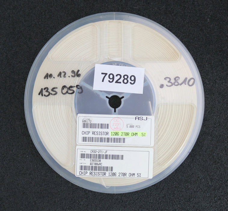 Bild des Artikels ASJ-ELECTRONICS-4500x-SMD-Widerstand-270-Ohm-CR-32-271-JF-Model-1206-270R-7"-